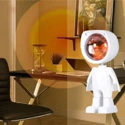 Astronauts Robot Sunset Lamp