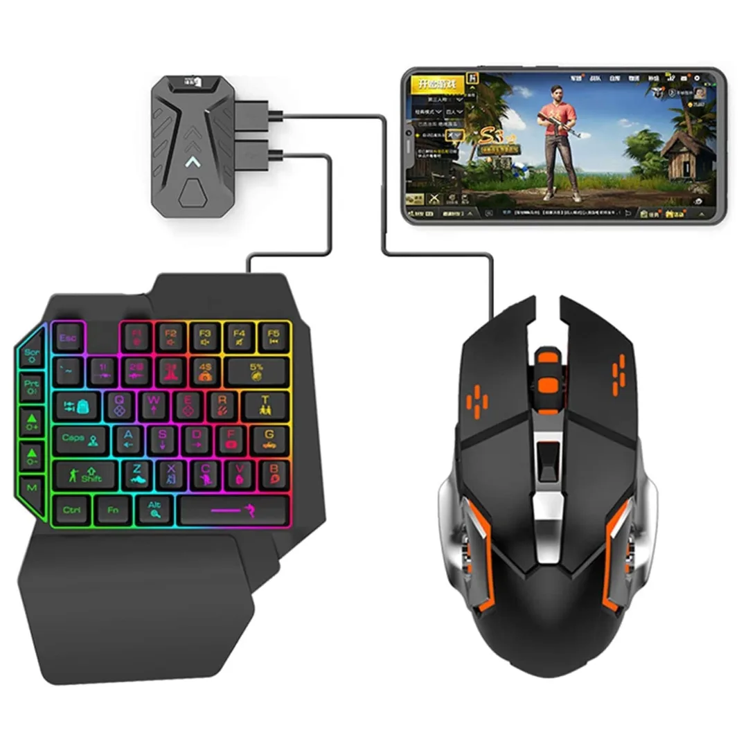 5 in 1 Mobile Game Combo Pack ( Phone Mouse Keyboard)