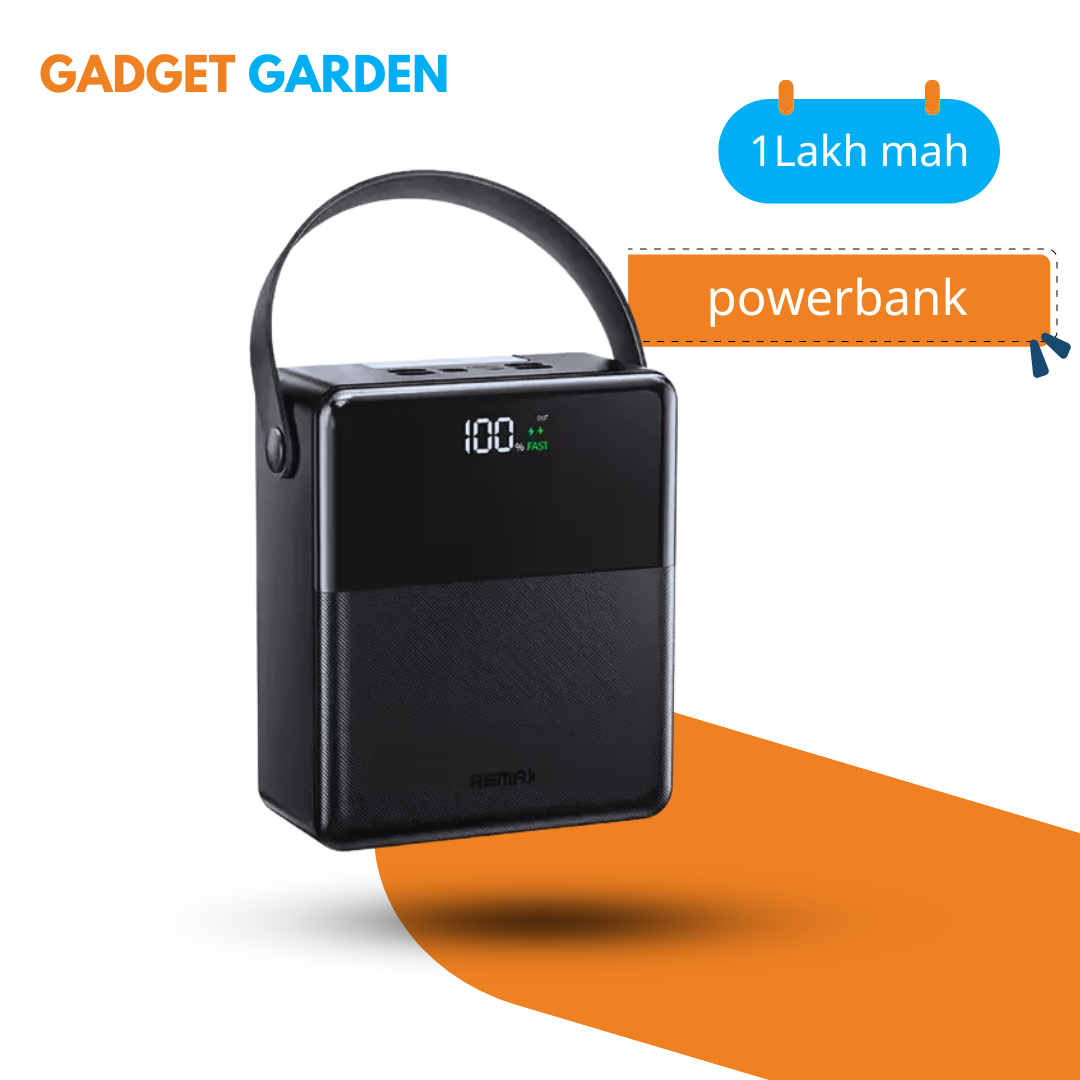 REMAX FP-1 100000mAh Power Bank (27W PD) – Your Ultimate Adventure Powerhouse in Bangladesh!