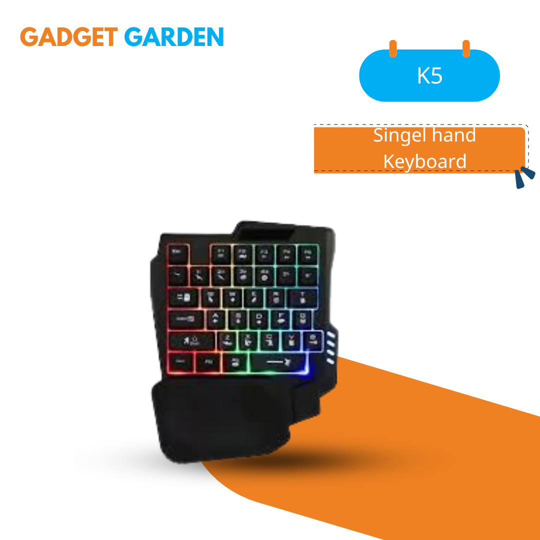 Divipard K5 Single-Handed Keyboard – Precision at Your Fingertips