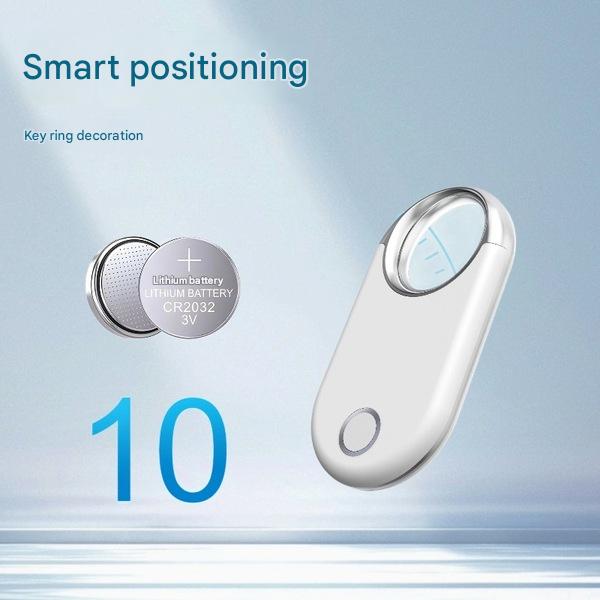 F11 Smart Bluetooth Tracker for Apple iOS (White) – Find Your Keys, Wallet, and More!